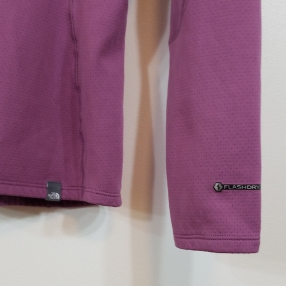 The North Face Purple FlashDry Crewneck Fleece Top - Picture 4 of 6